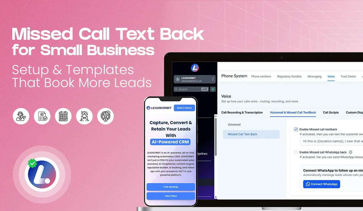 Missed Call Text Back for Small Business