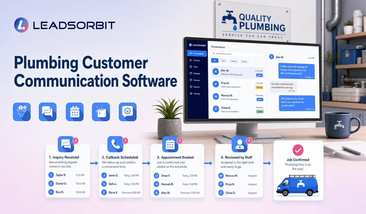 Plumbing Customer Communication Software