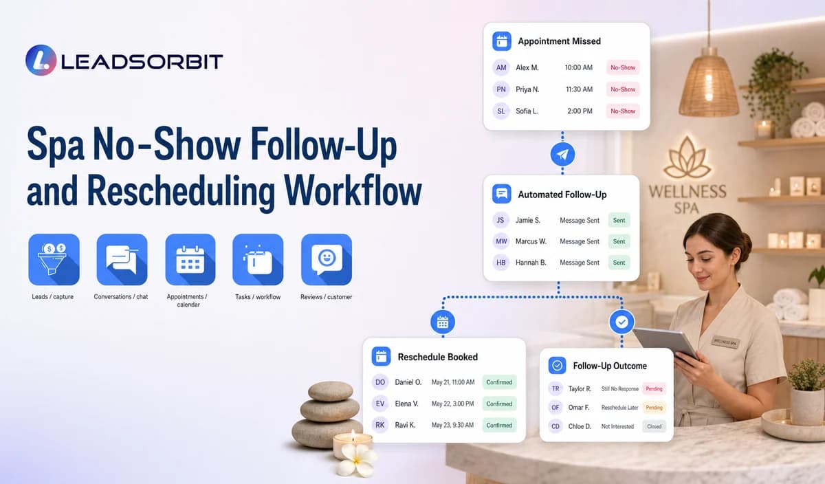 Spa No Show Follow Up and Rescheduling Workflow