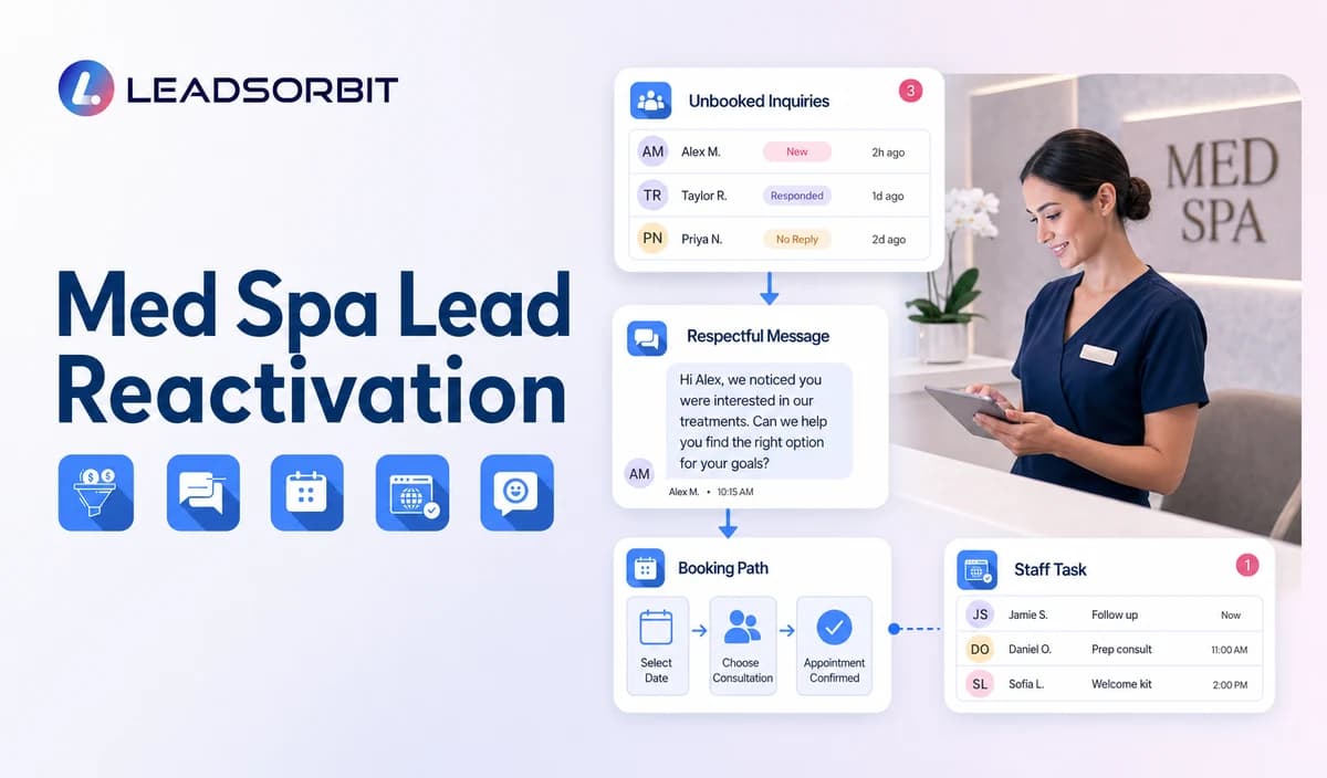 Med Spa Lead Reactivation Campaigns for Unbooked Inquiries