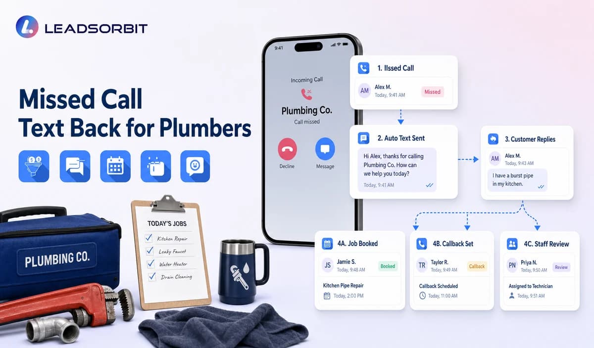Missed Call Text Back for Plumbers