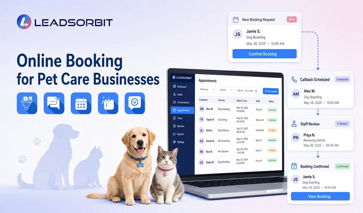 Online Booking for Pet Care Businesses