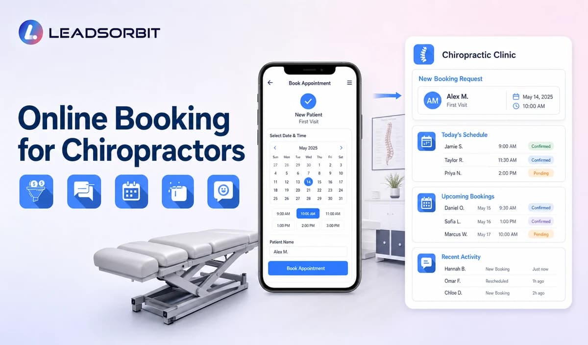 Online Booking Workflow for New Chiropractic Patients