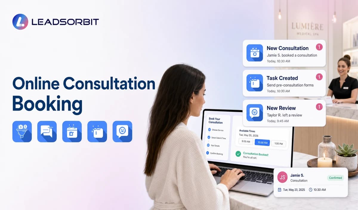 Online Consultation Booking for Medical Spas