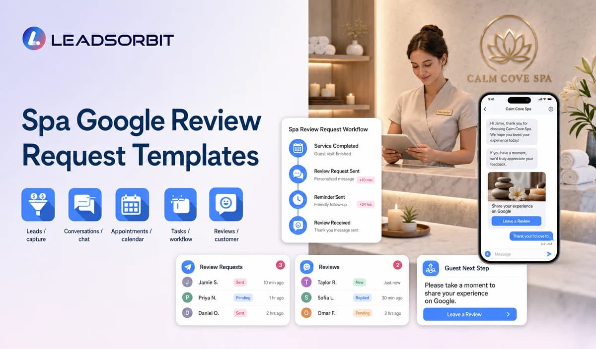 Spa Google Review Request Templates