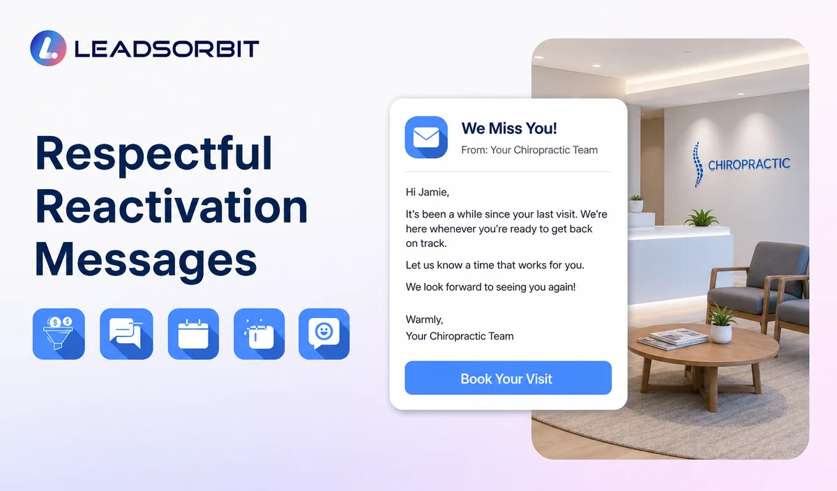 Chiropractic reactivation SMS and email examples