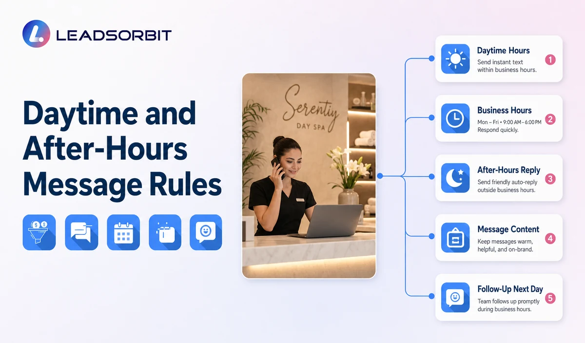 Explain the key decisions in daytime and after-hours message rules