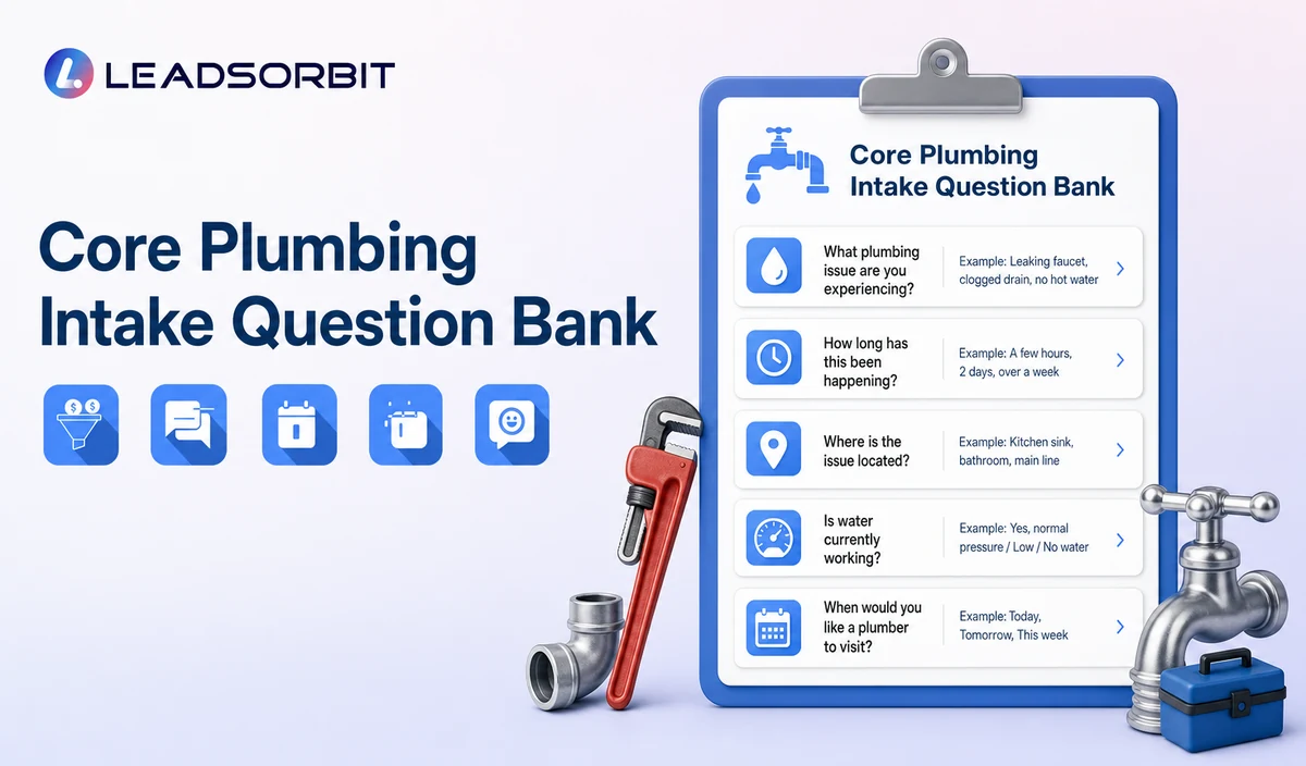 Explain the key decisions in core plumbing intake question bank