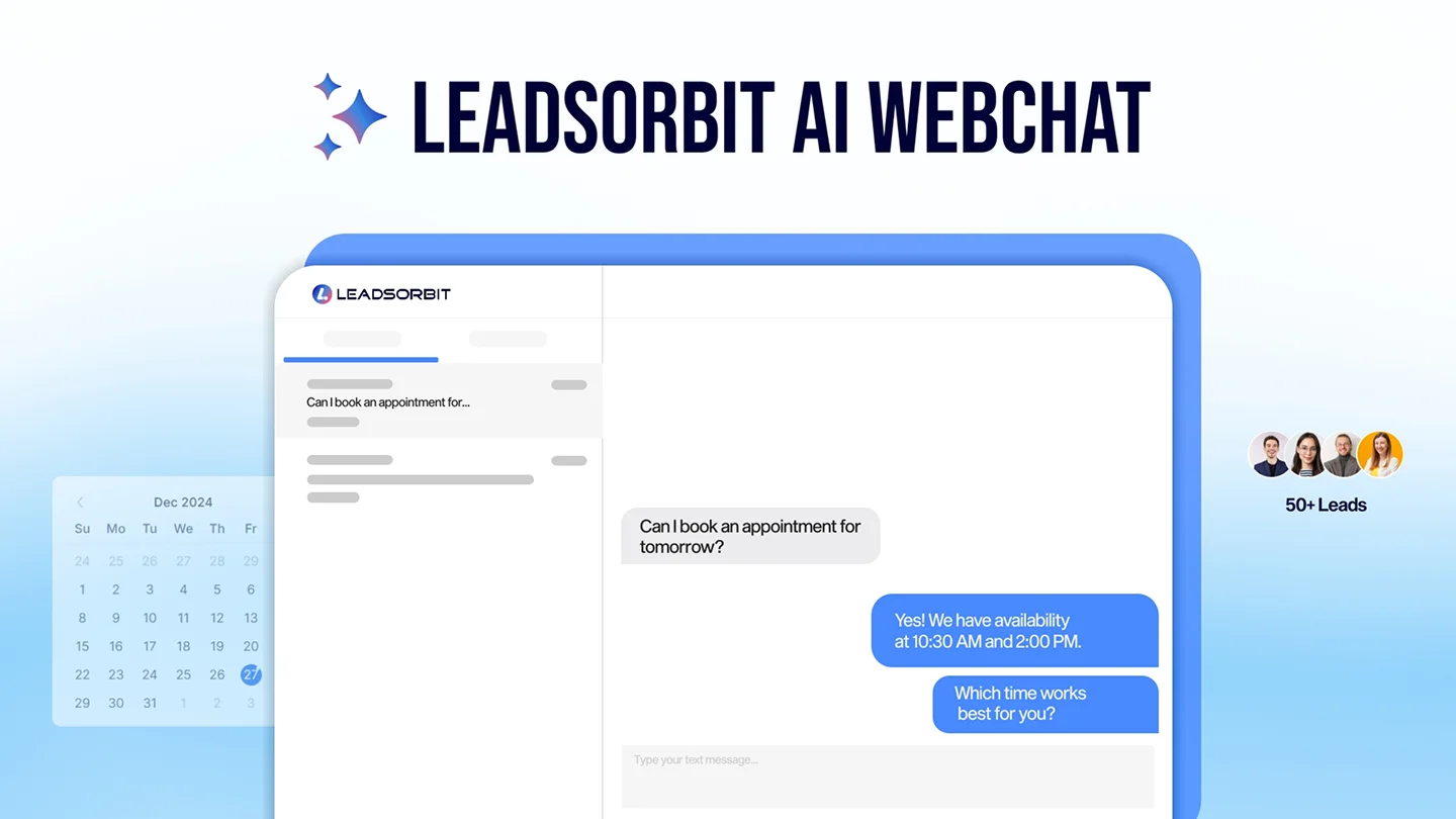 AI Web Chat Assistant | Convert Visitors | LEADSORBIT